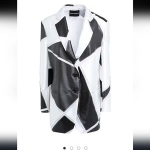 Emporio Armani Geometric Patchwork Blazer